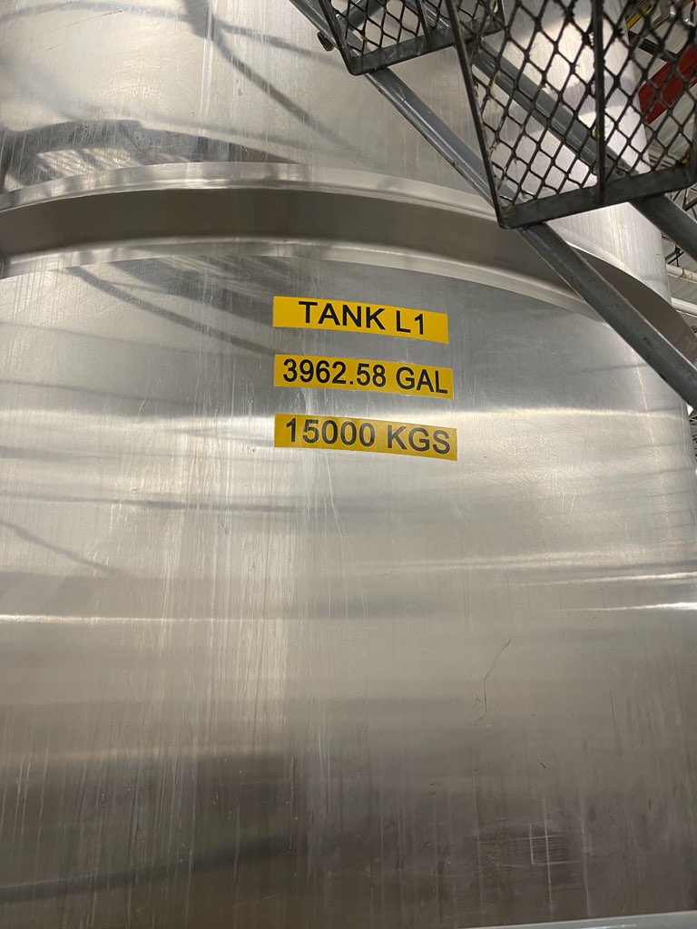 4000 Gallon Stainless Steel Tank image 4