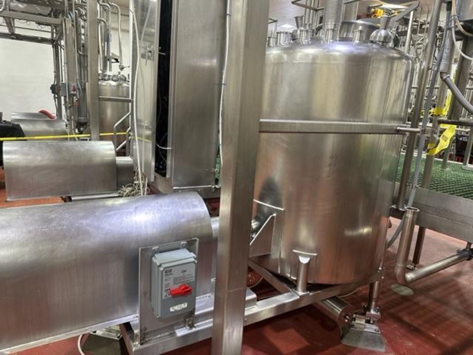 350 Gallon Stainless Mayonnaise Batch Weigh Mix Tank image 2