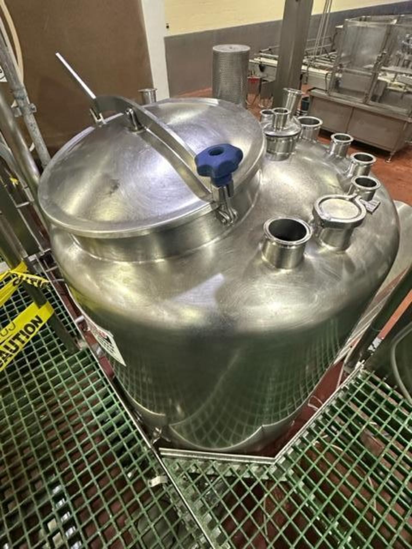 350 Gallon Stainless Mayonnaise Batch Weigh Mix Tank image 3