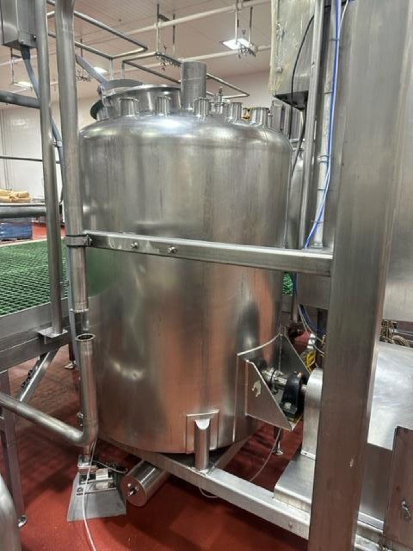 350 Gallon Stainless Mayonnaise Batch Weigh Mix Tank image 4