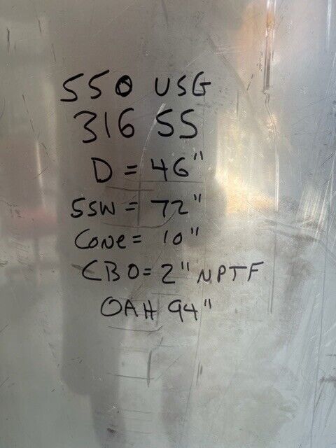 500 Gallon Stainless Mix Tank image 3