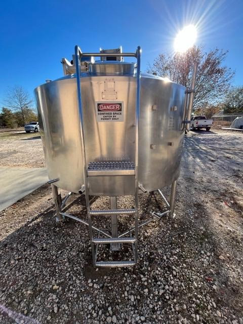 1000 Gallon Jacketed Stainless Mix Tank