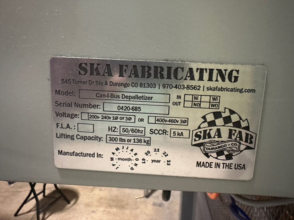 SKA Can Depalletizer image 3