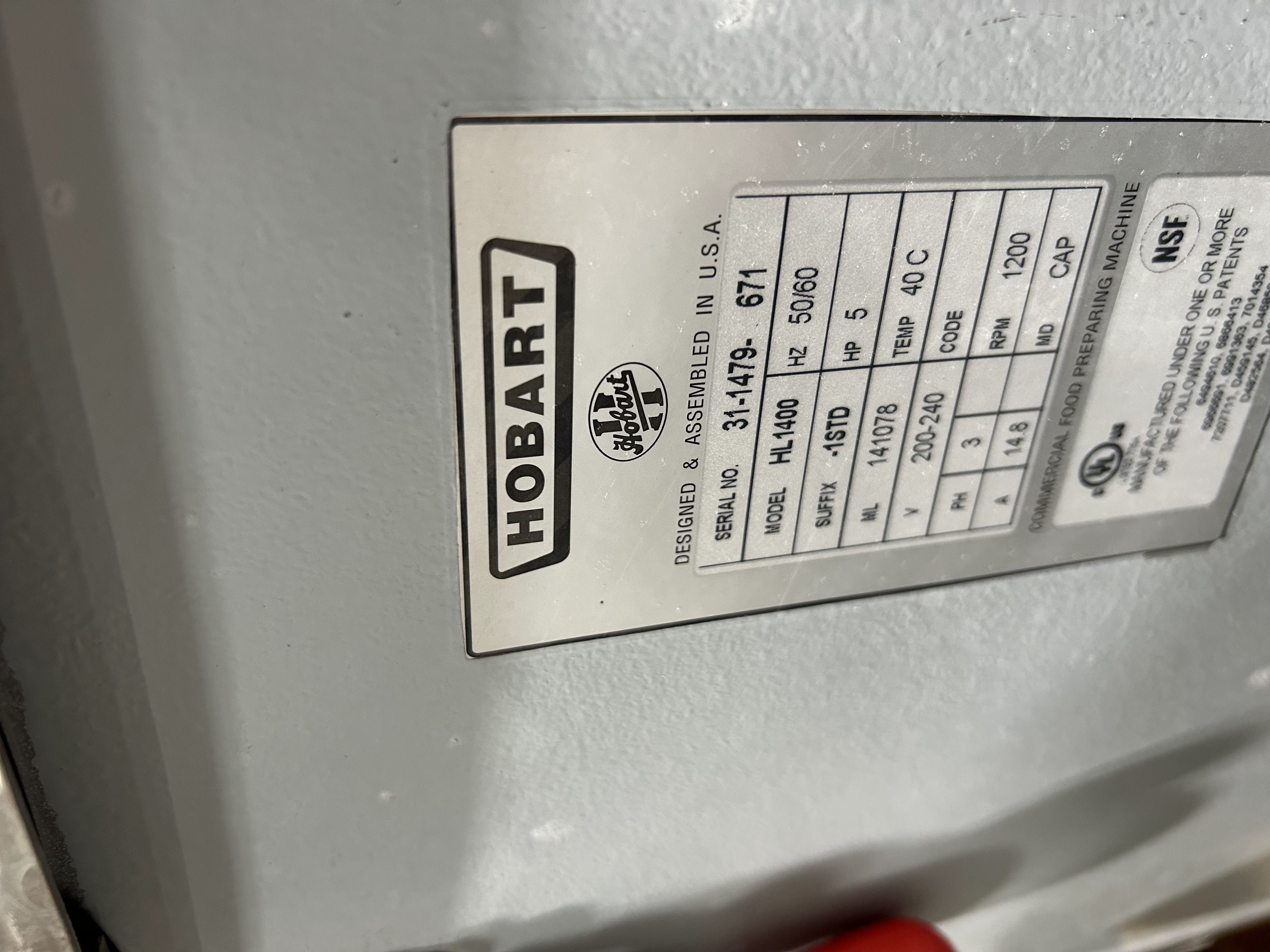 Hobart HL1400-1STD 140 qt Legacy Mixer image 10