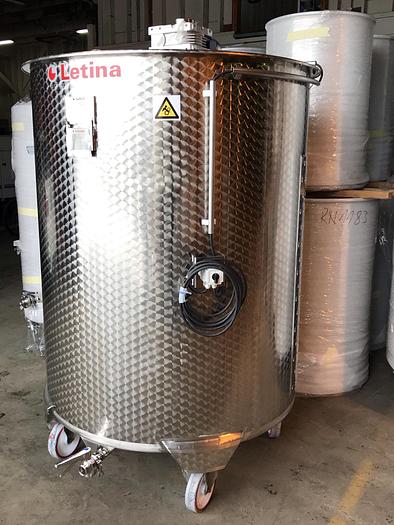 528 gallon jacketed mix tank with wheels image 2
