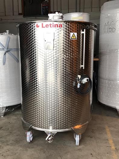 528 gallon jacketed mix tank with wheels