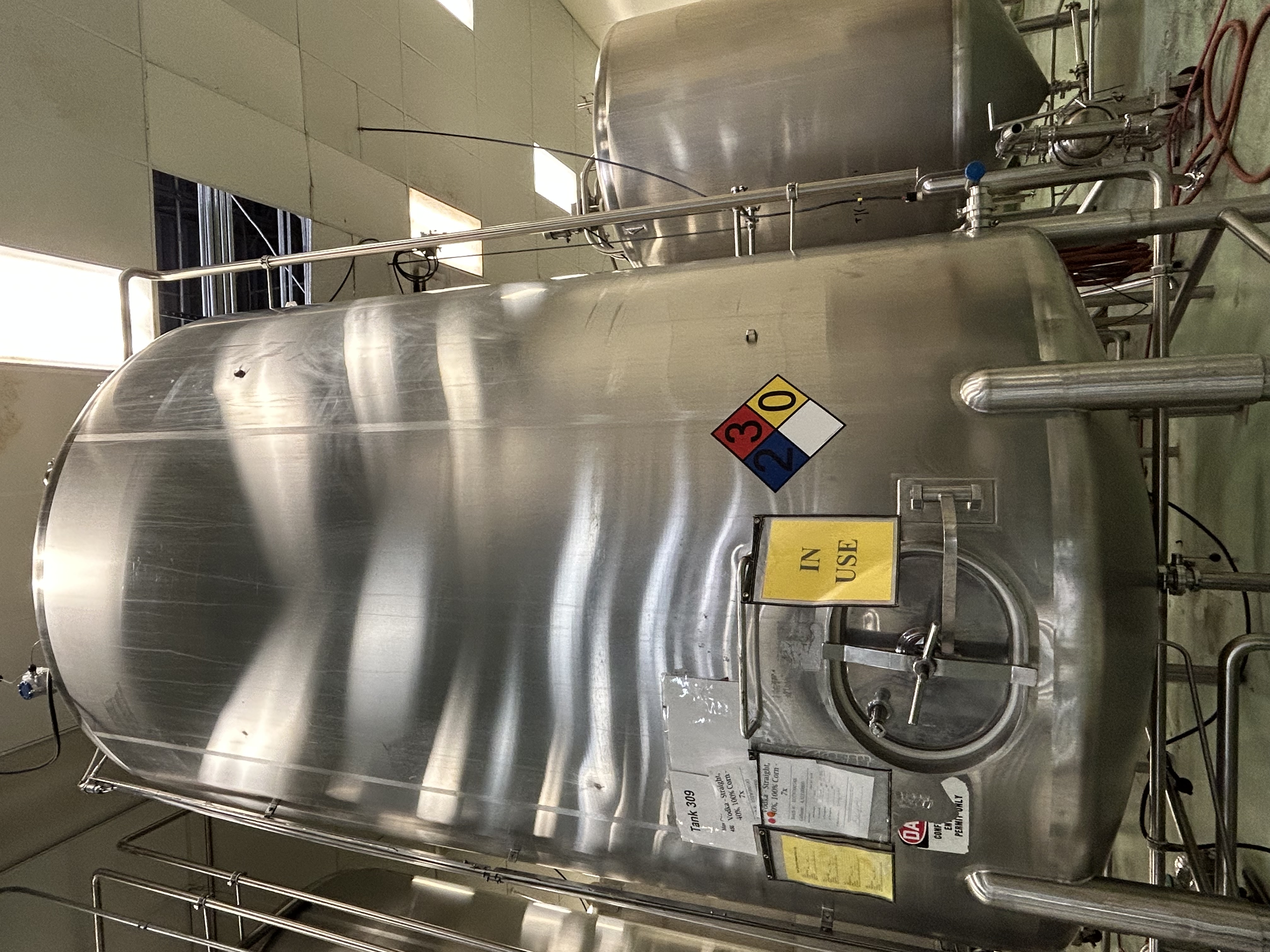4500 Gallon Stainless Steel Mix Tank