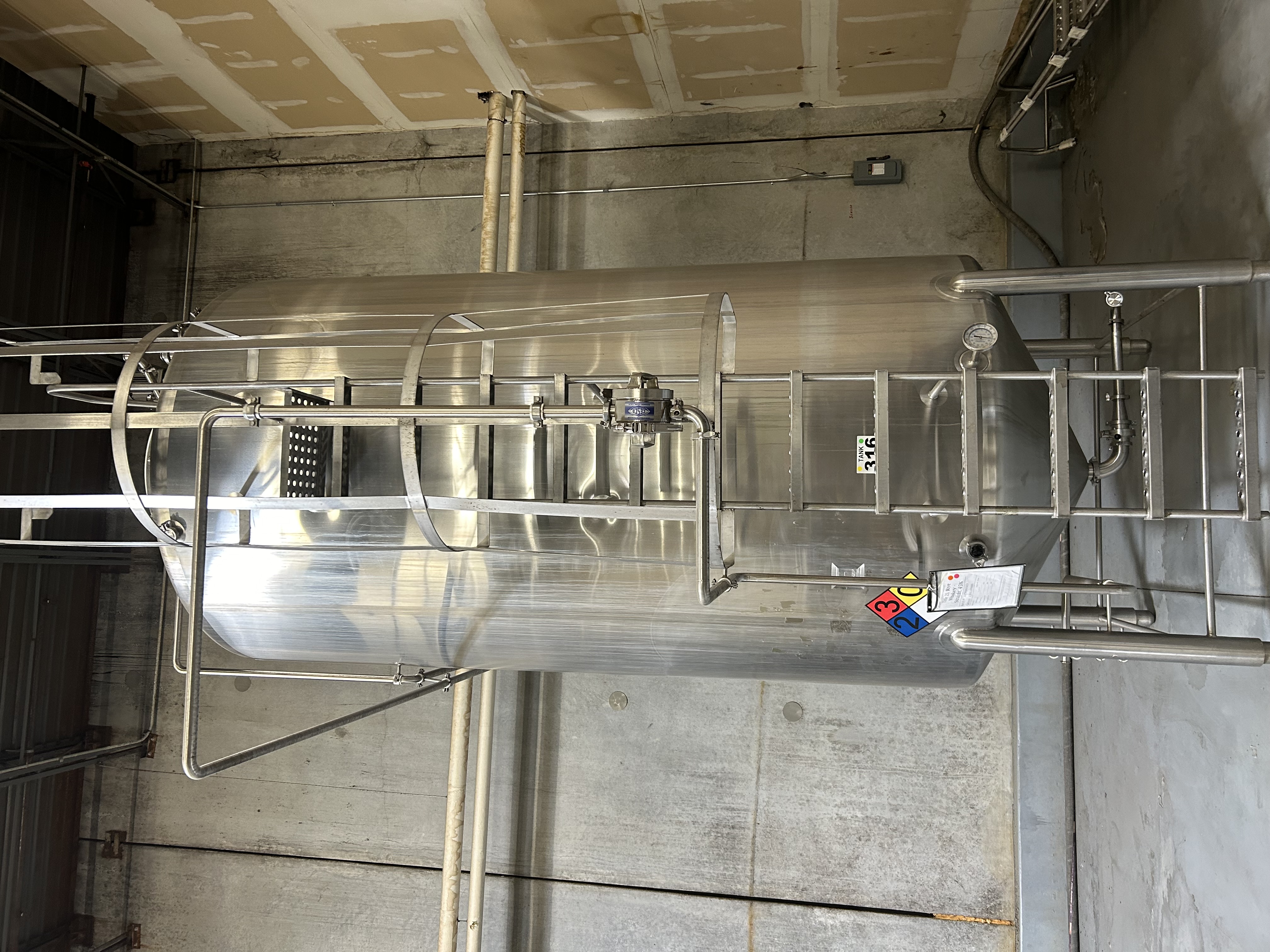 3700 Gallon Feldmeier Mix Tank 316L