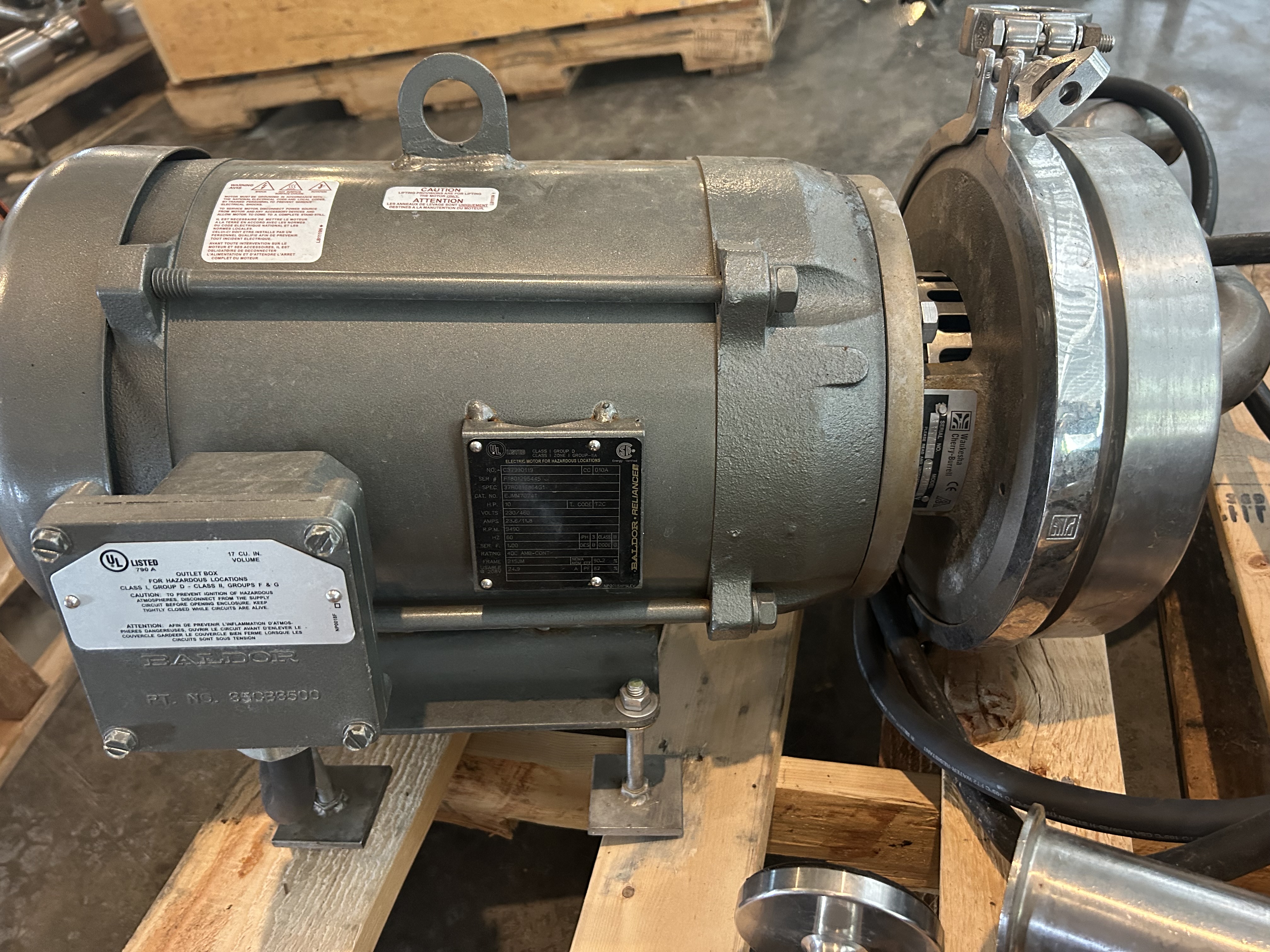 Baldor Reliance 10 HP Motor