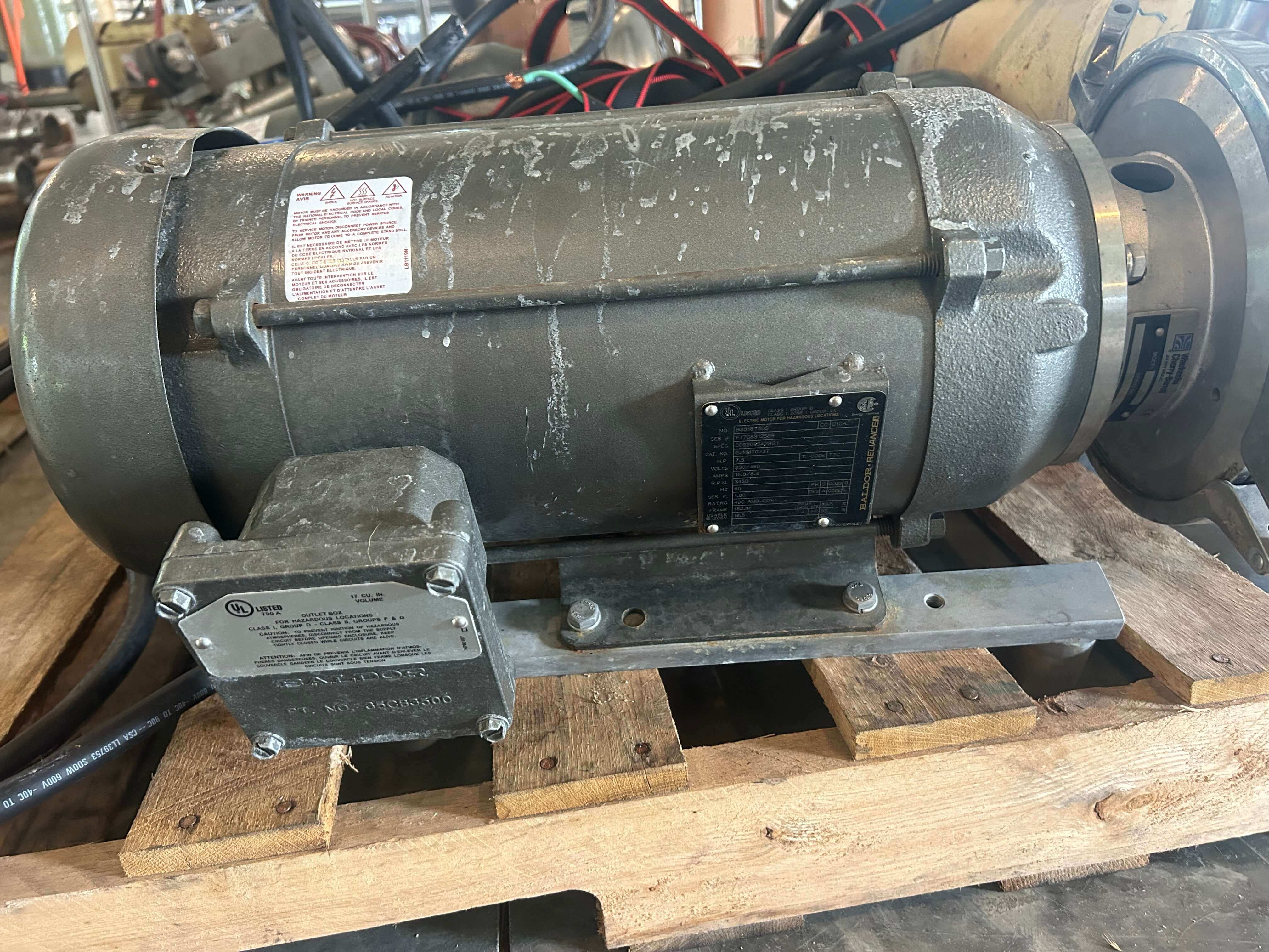 Baldor Reliance 7.5 HP 3 Phase Motor image 3