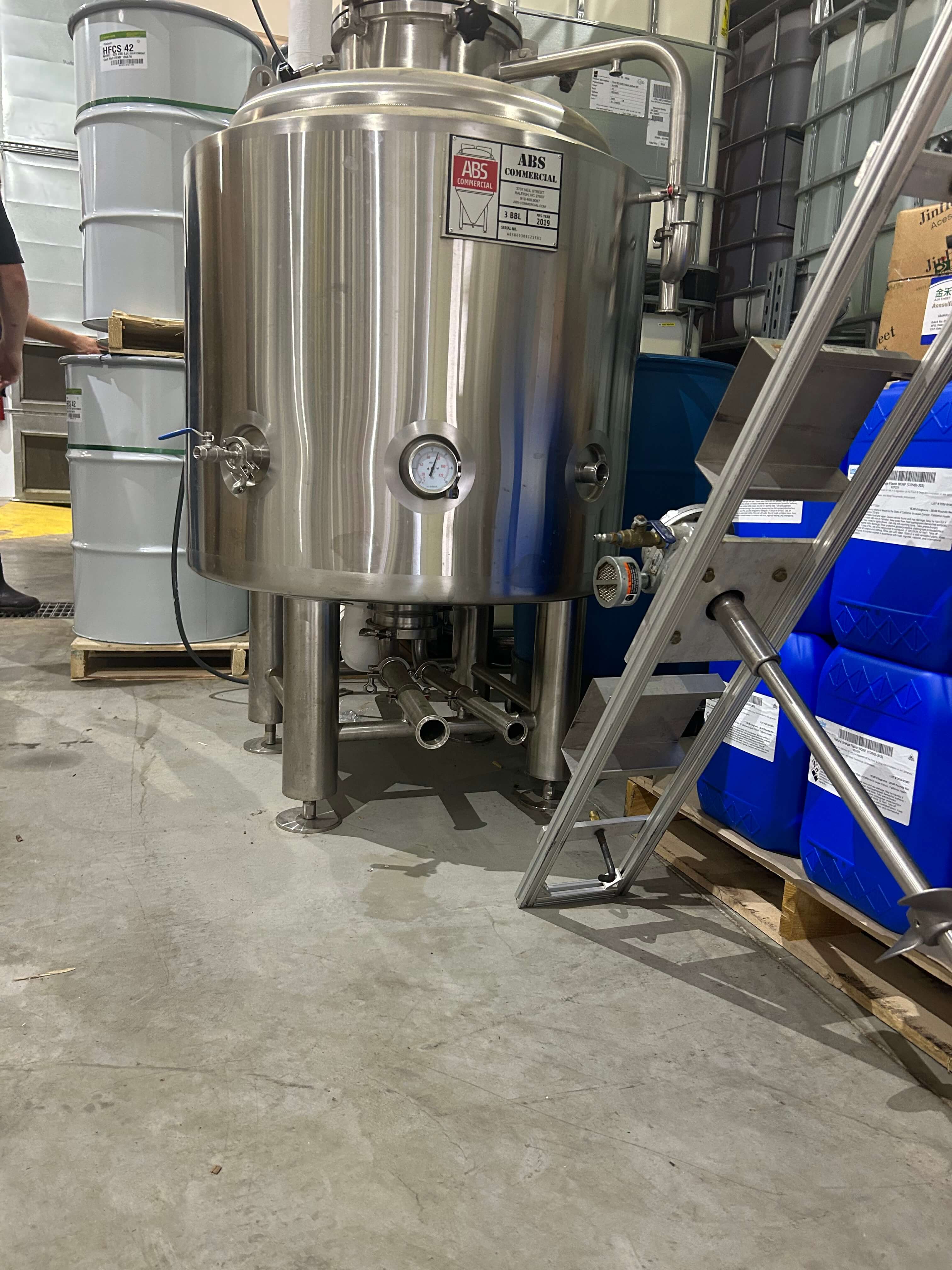 ABS Stainless Steel 3 BBL Brite Tank image 5