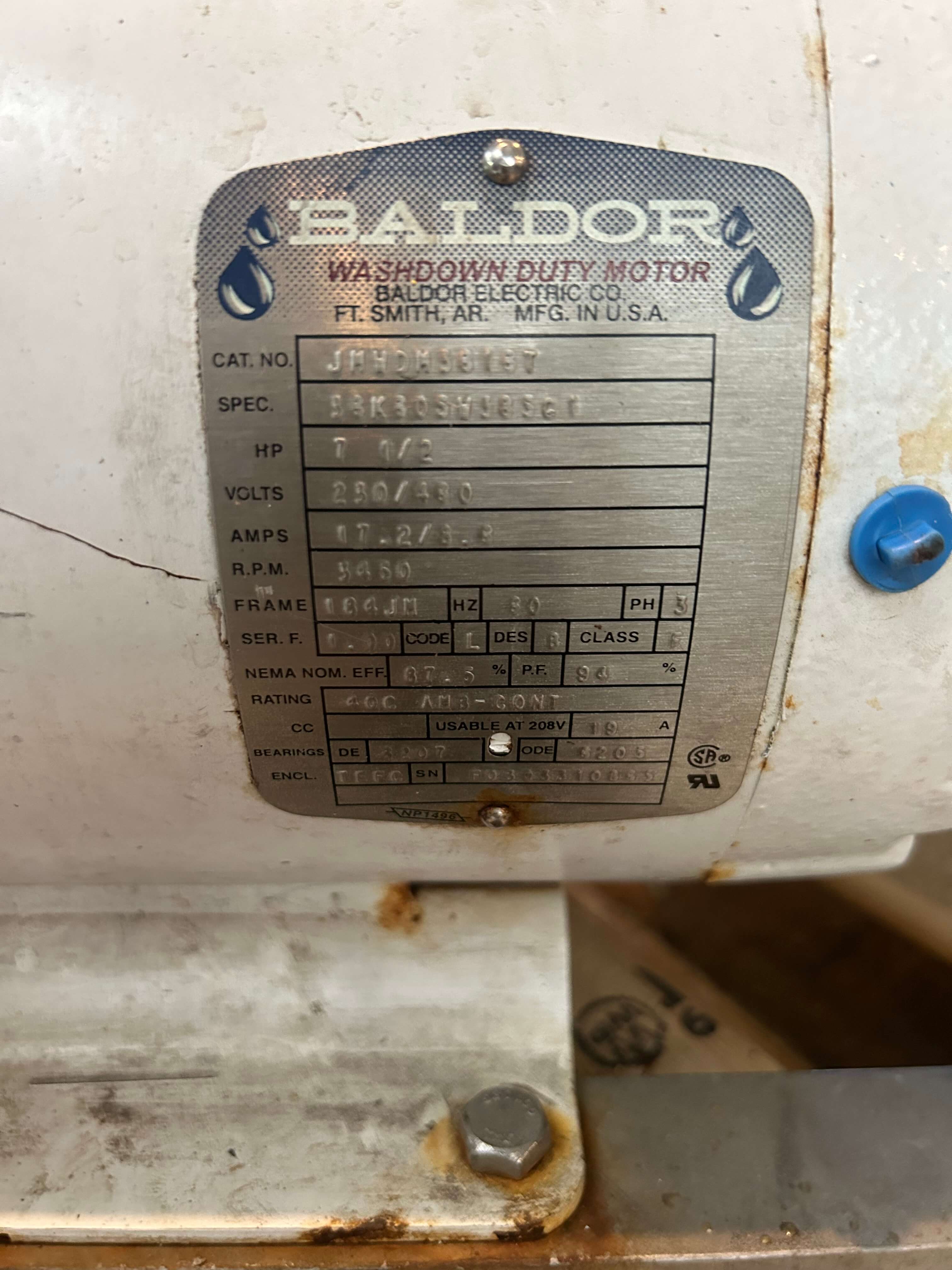 Baldor 7.5 HP Motor image 2