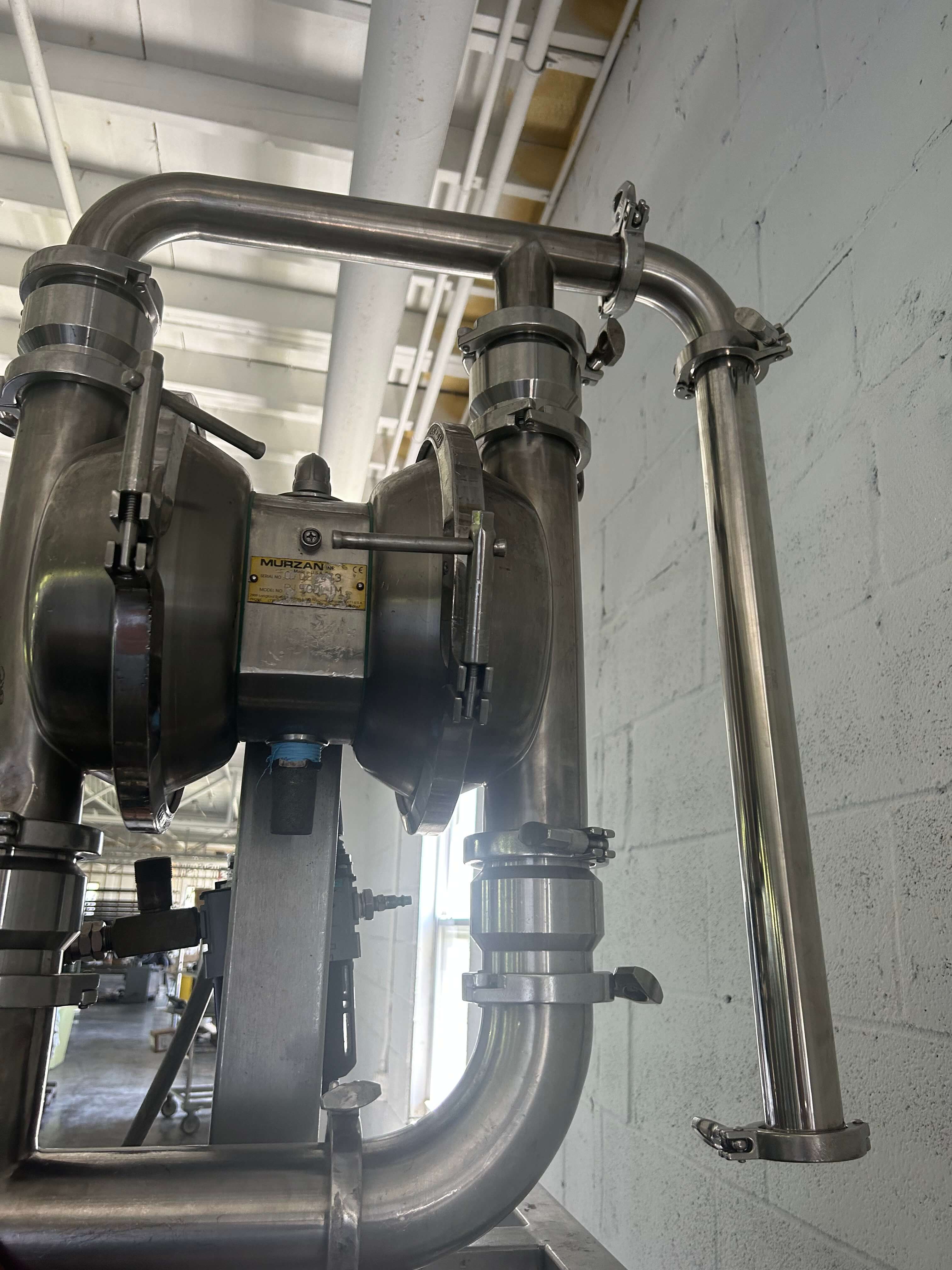 Murzan Stainless Steel Sanitary Pneumatic Diaphragm Pump image 5
