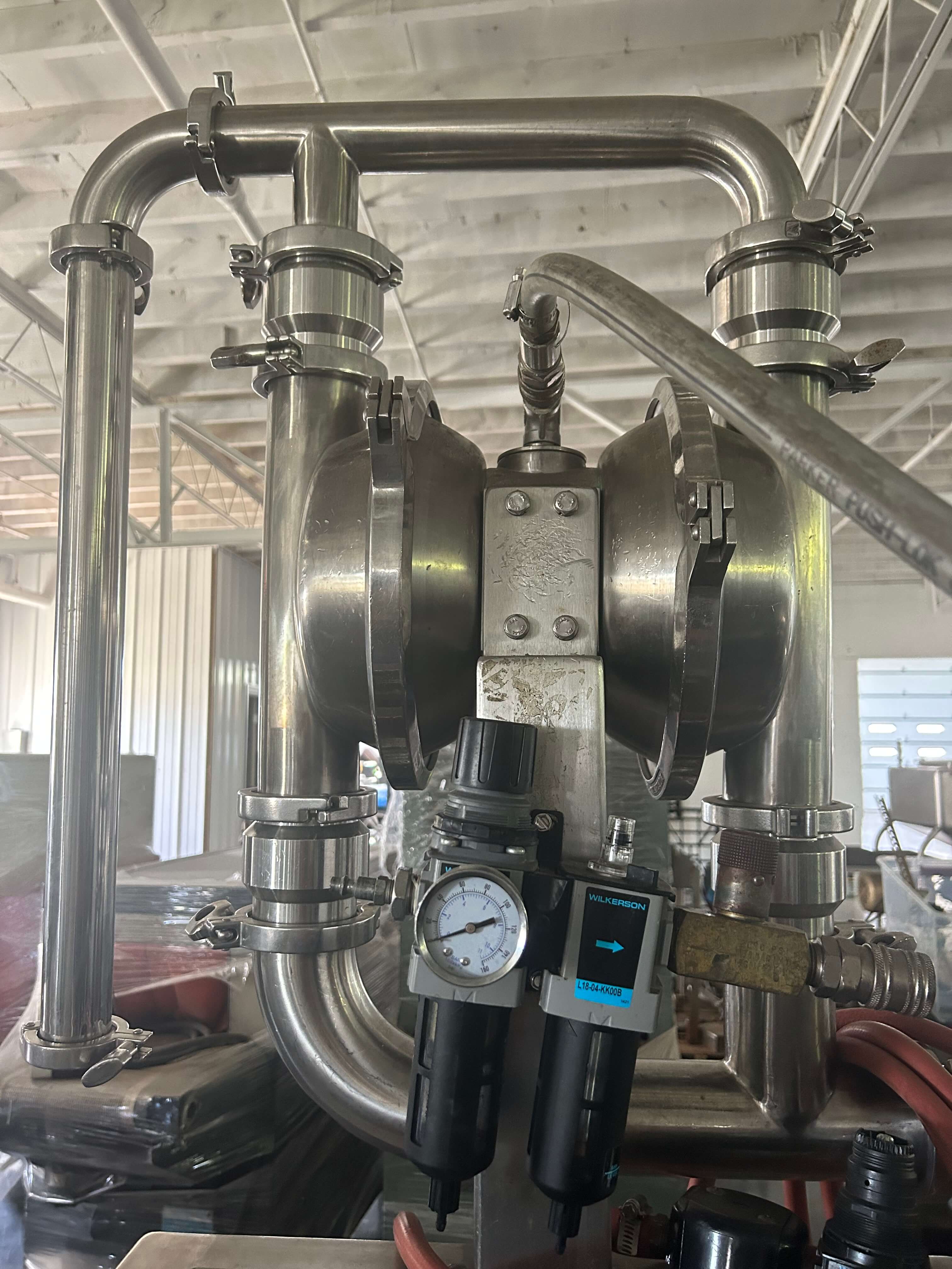 Murzan Stainless Steel Sanitary Pneumatic Diaphragm Pump image 3