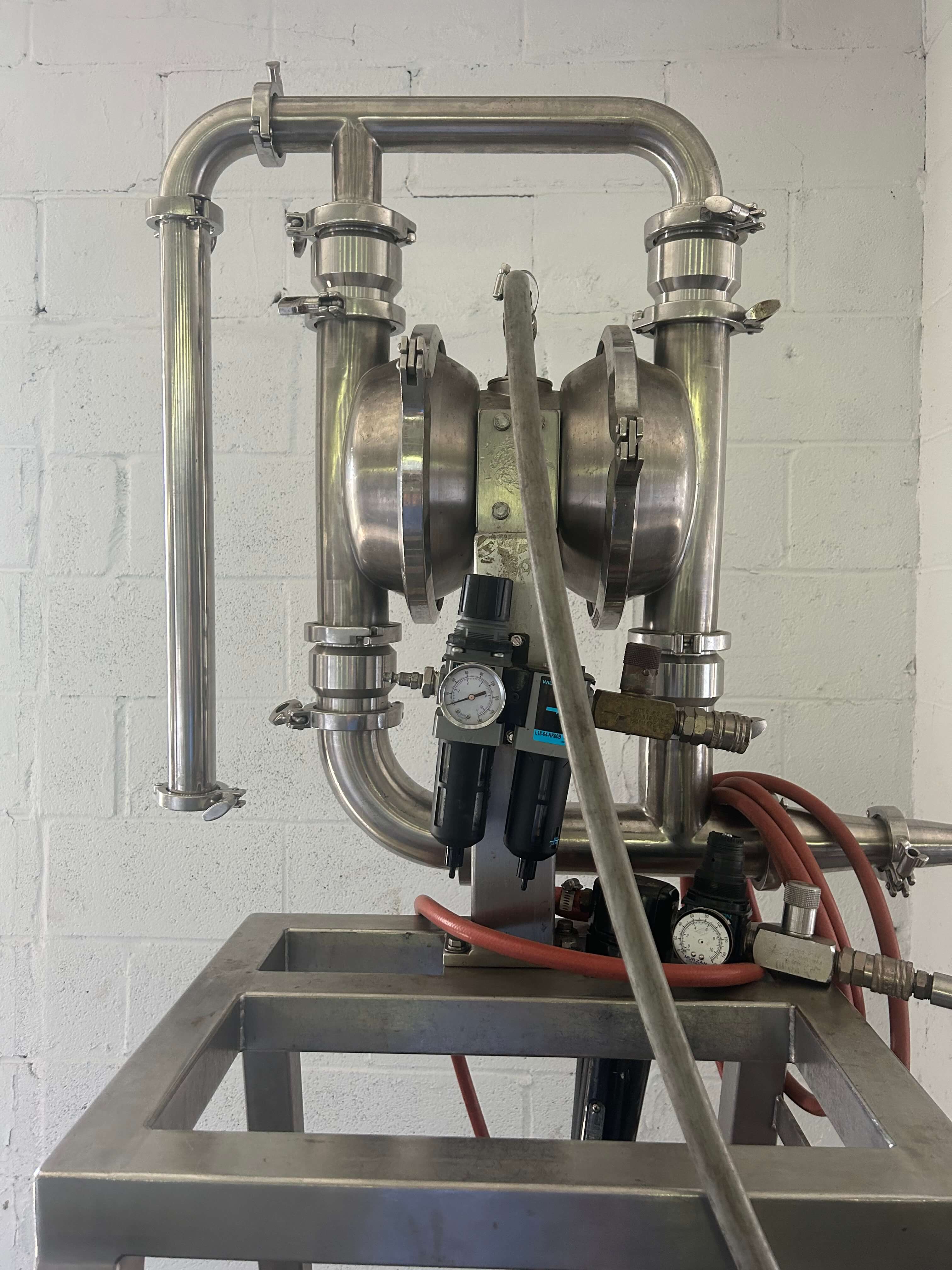 Murzan Stainless Steel Sanitary Pneumatic Diaphragm Pump image 2