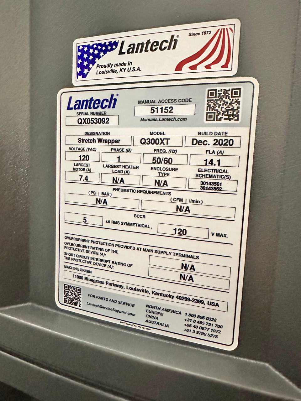 Lantech Q300XT Stretch Wrapper image 2