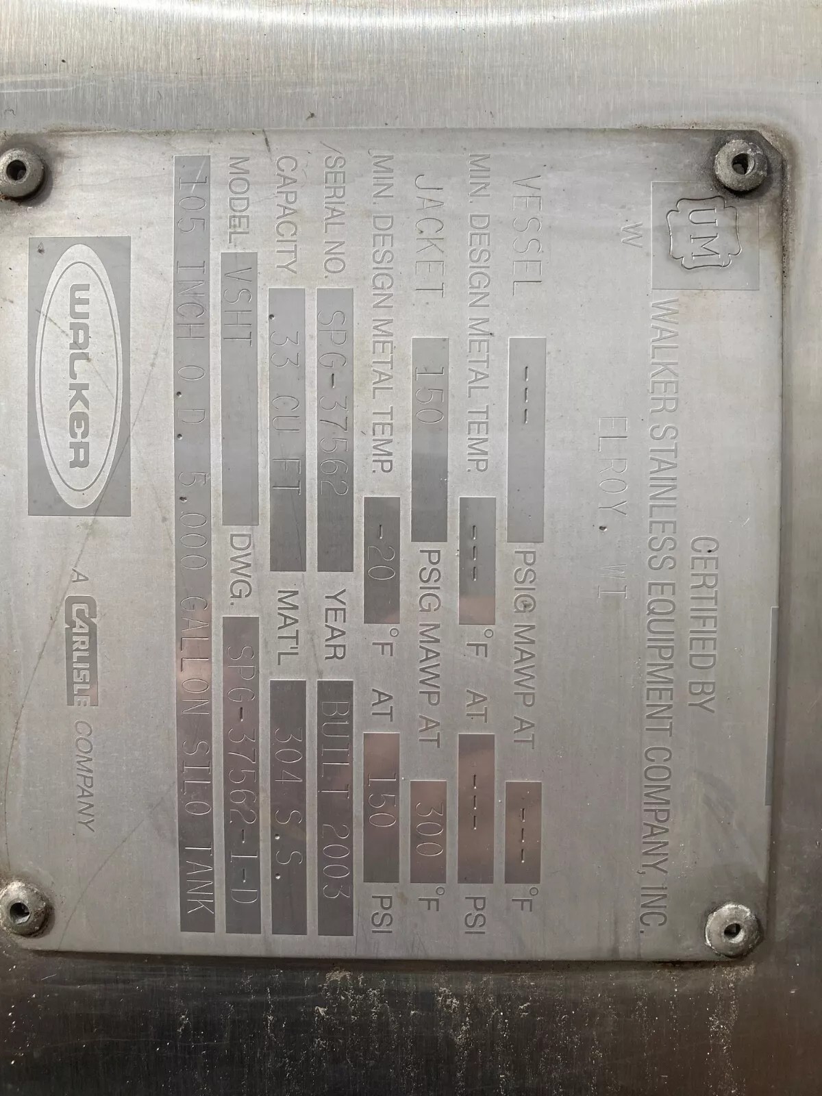 5000 Gallon Stainless Steel Jacketed Tank image 5