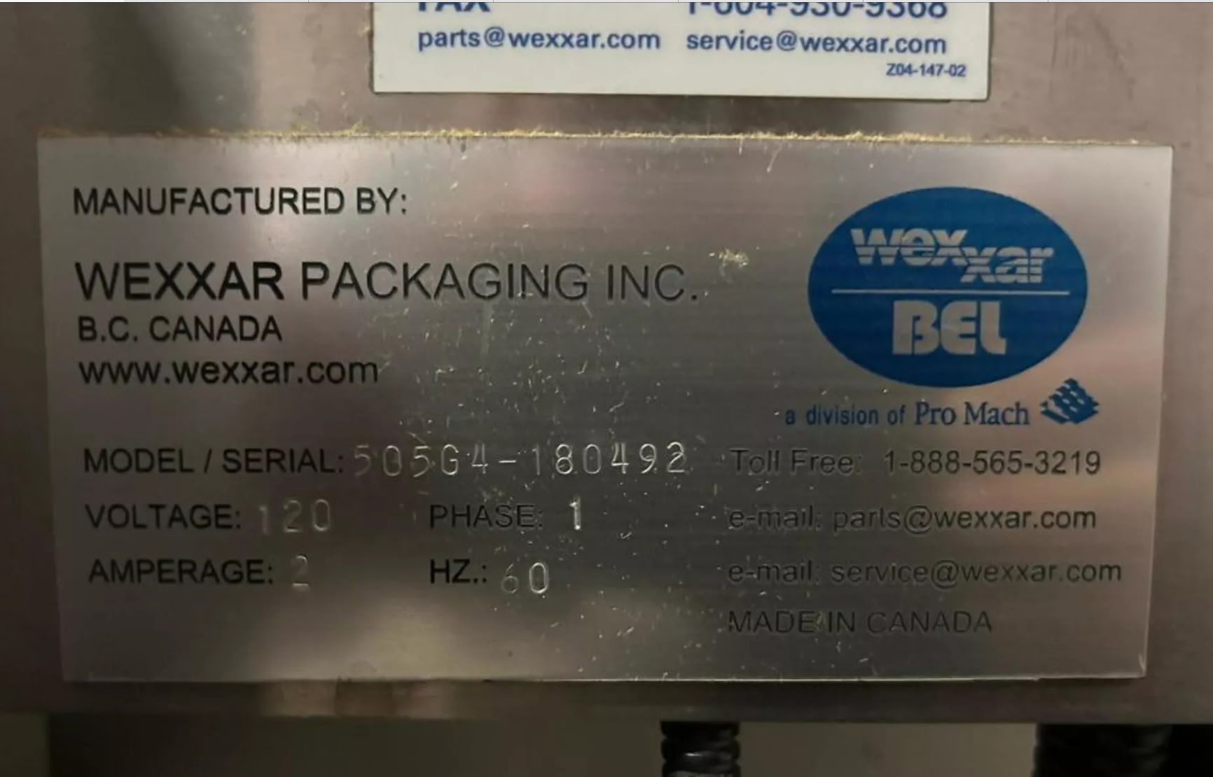 Belcor 505 G4 with 3m Case sealer image 3