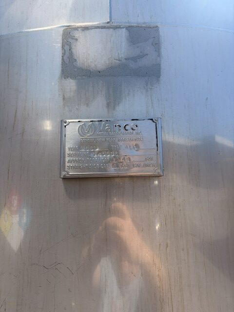 1248 Gallon Stainless Steel Mix Tank image 2