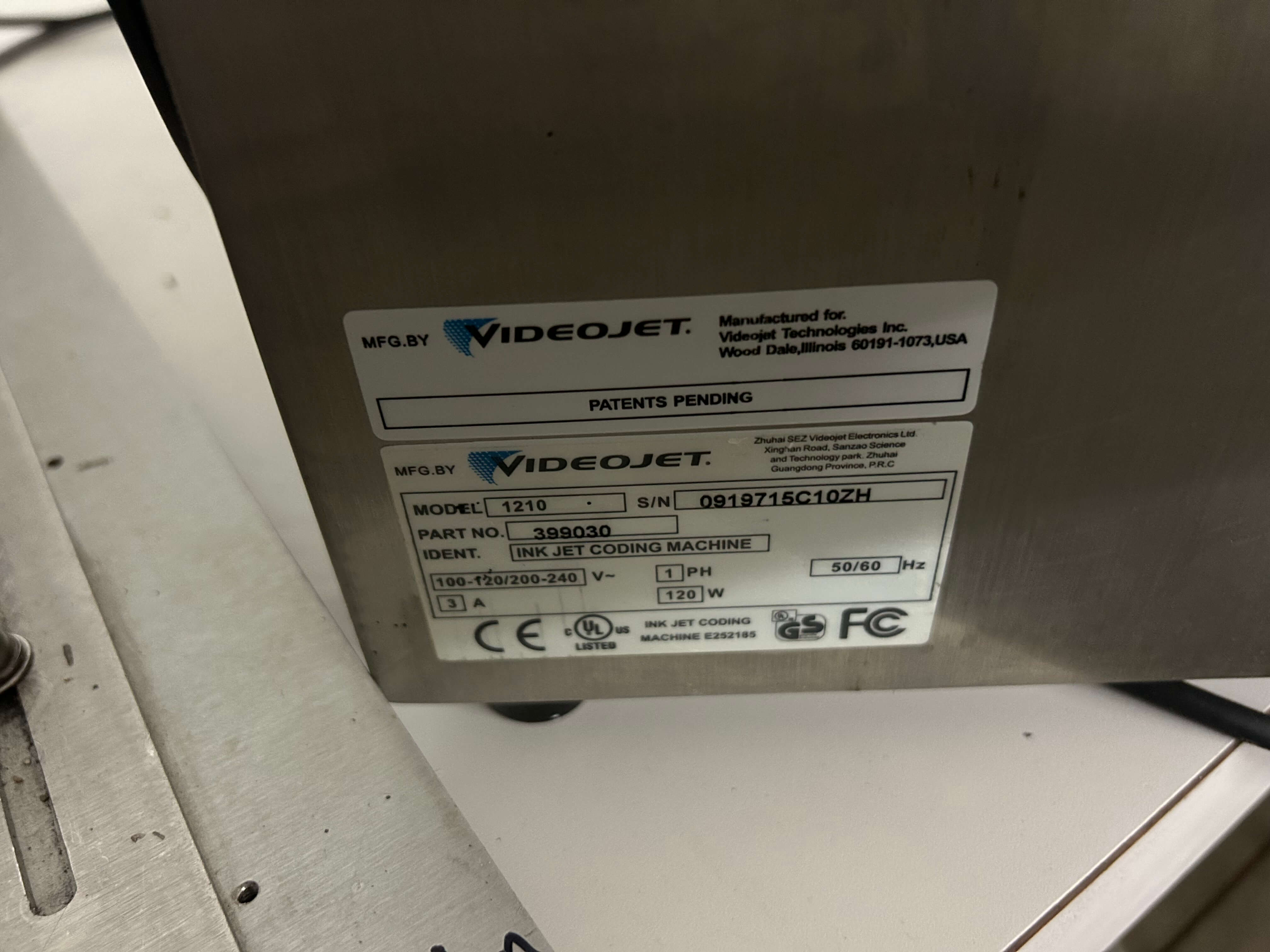 Videojet 1210 Continuous Inject Coding Printer image 3