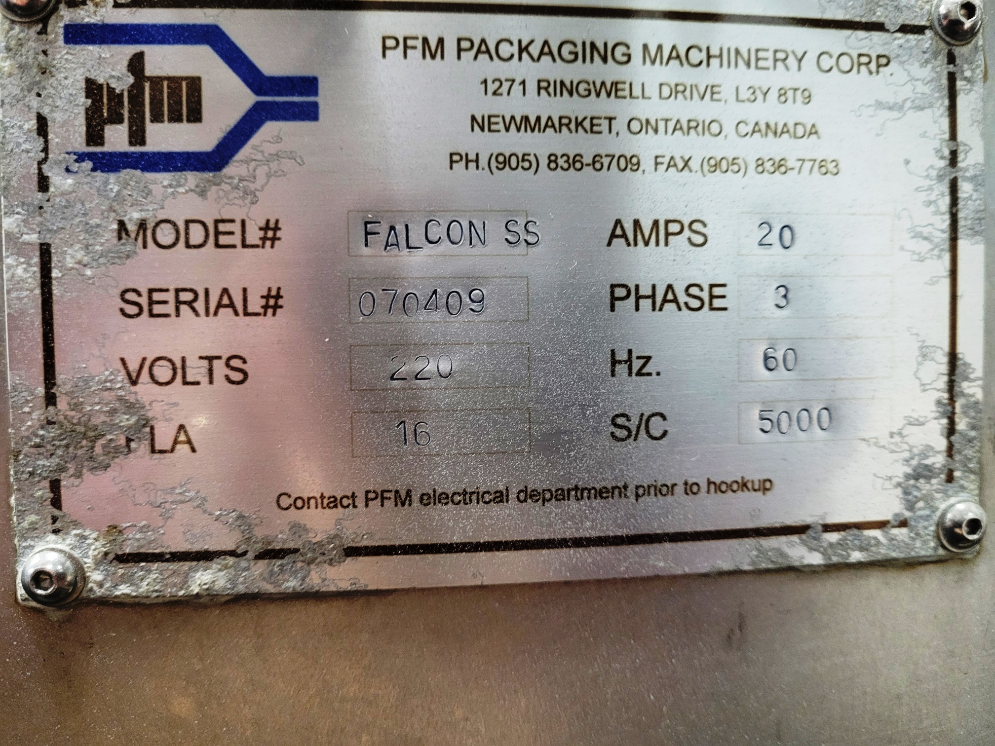 PFM FALCON STAINLESS STEEL FLOW WRAPPER image 4