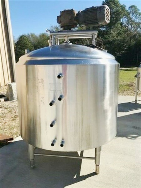 Stainless Steel Jacketed Tank with Agitation
