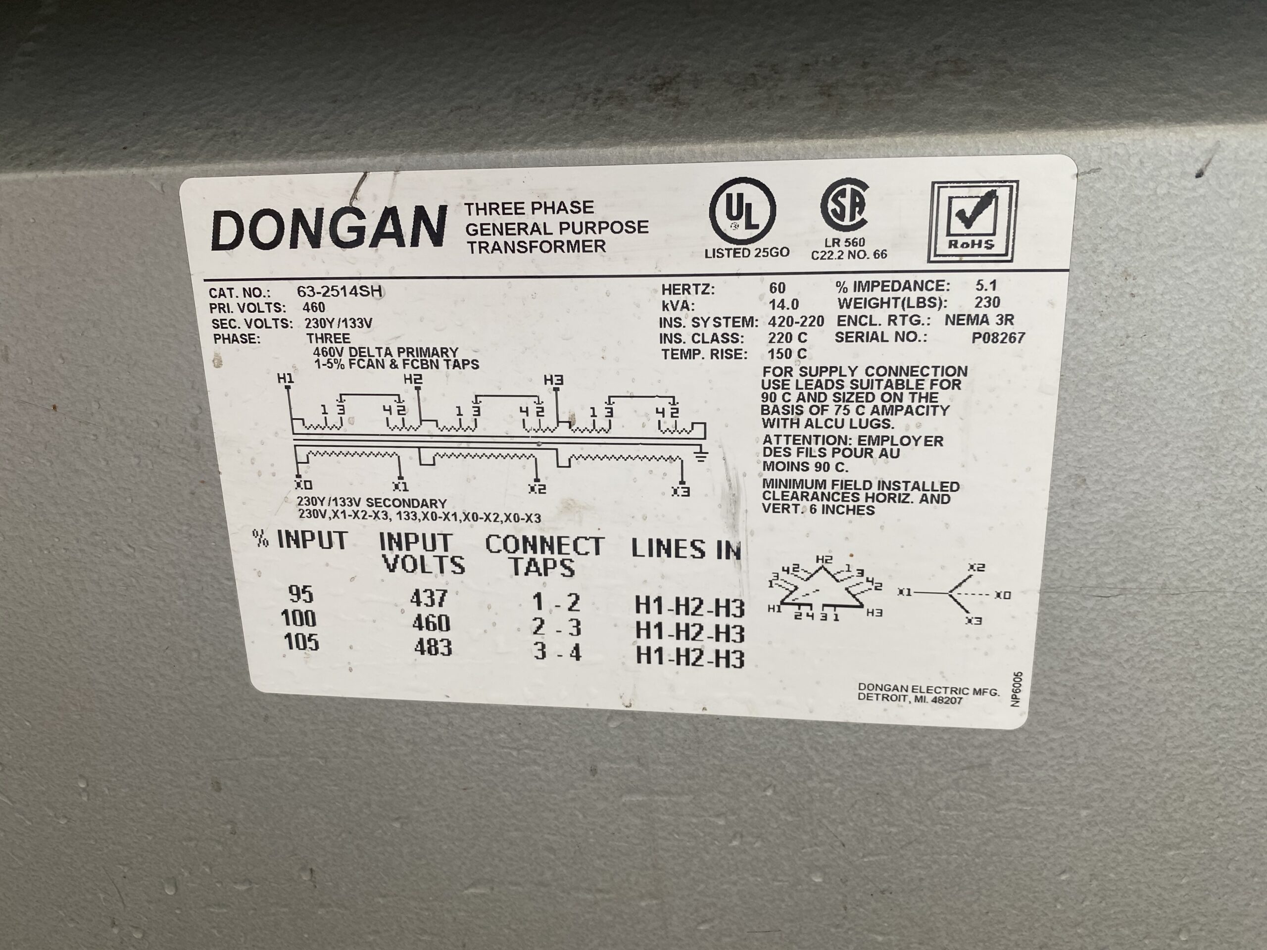 Dongan Three Phase General Purpose Transformer image 2