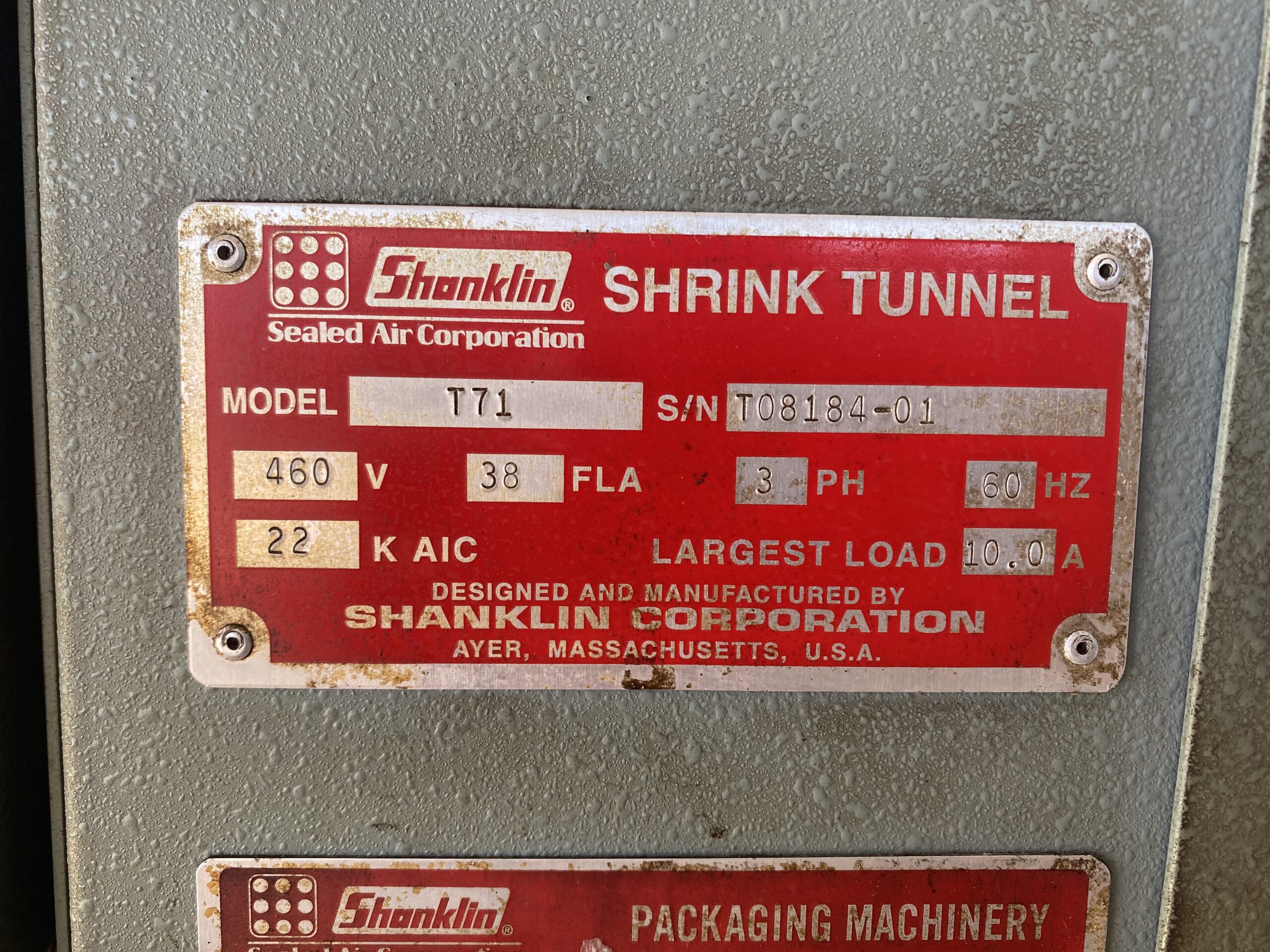 Shanklin T71 Shrink Tunnel image 4