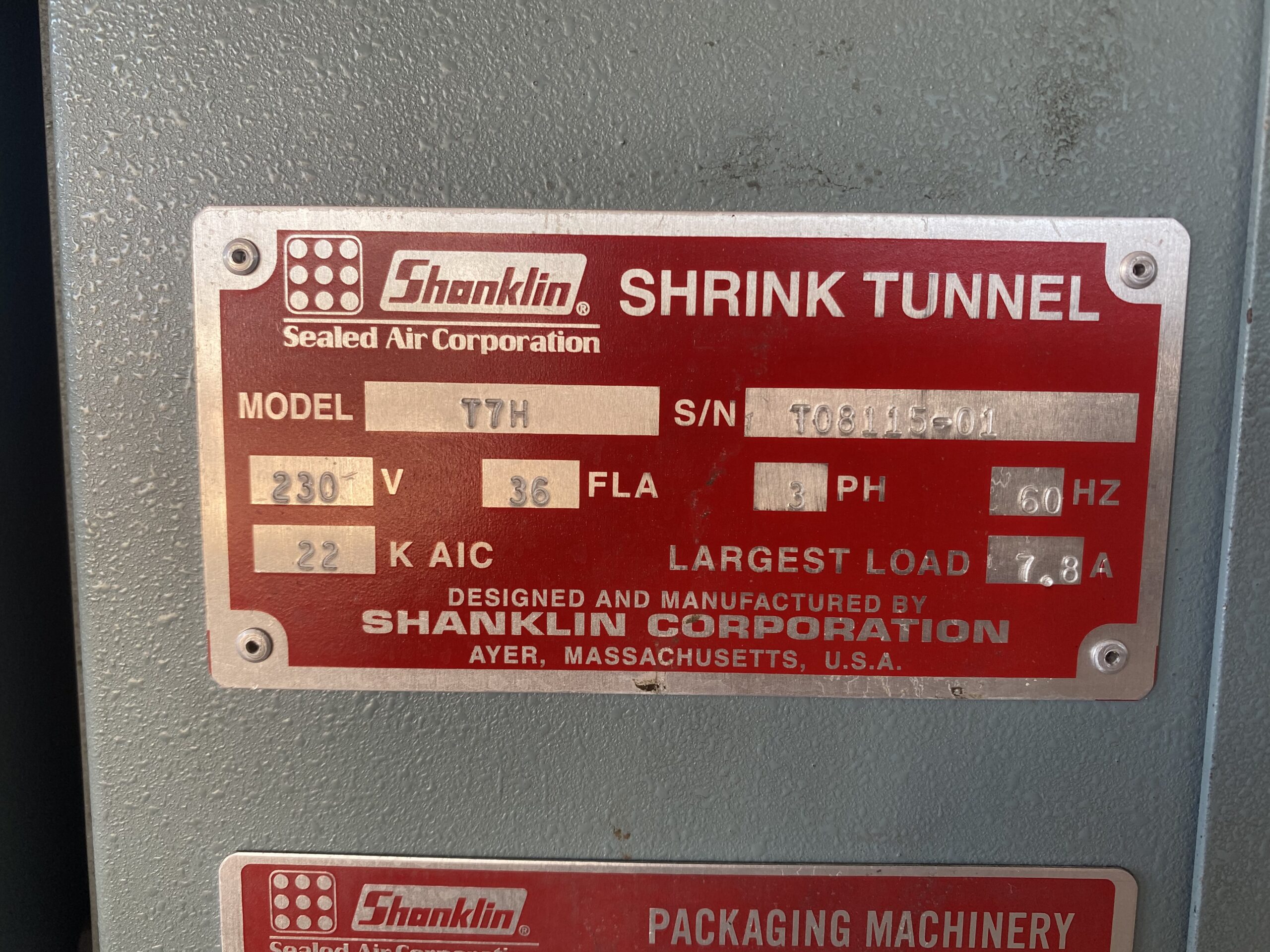 Shanklin T7H Shrink Tunnel image 2