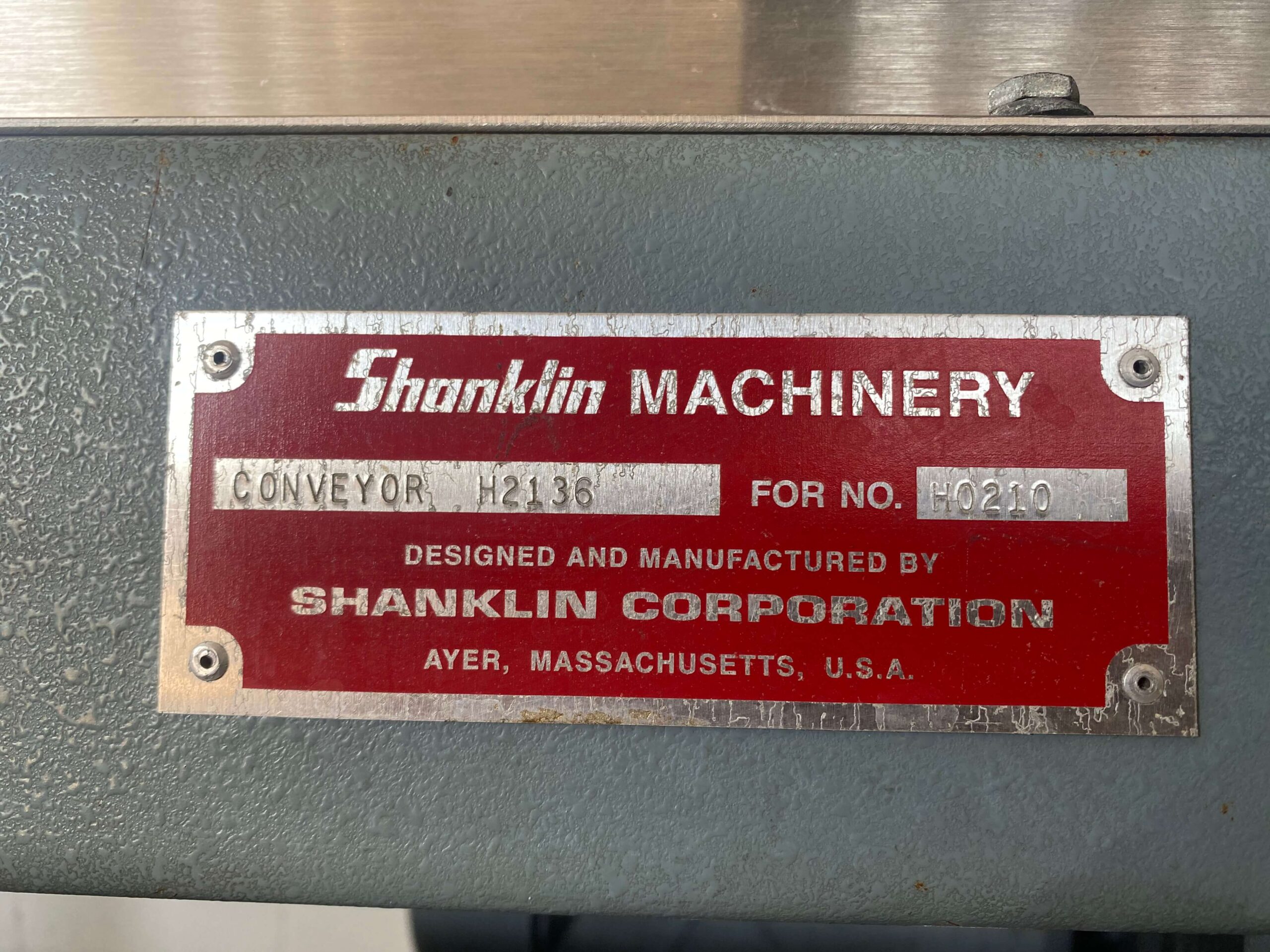 Shanklin H2136 Feed Belt Conveyor image 4